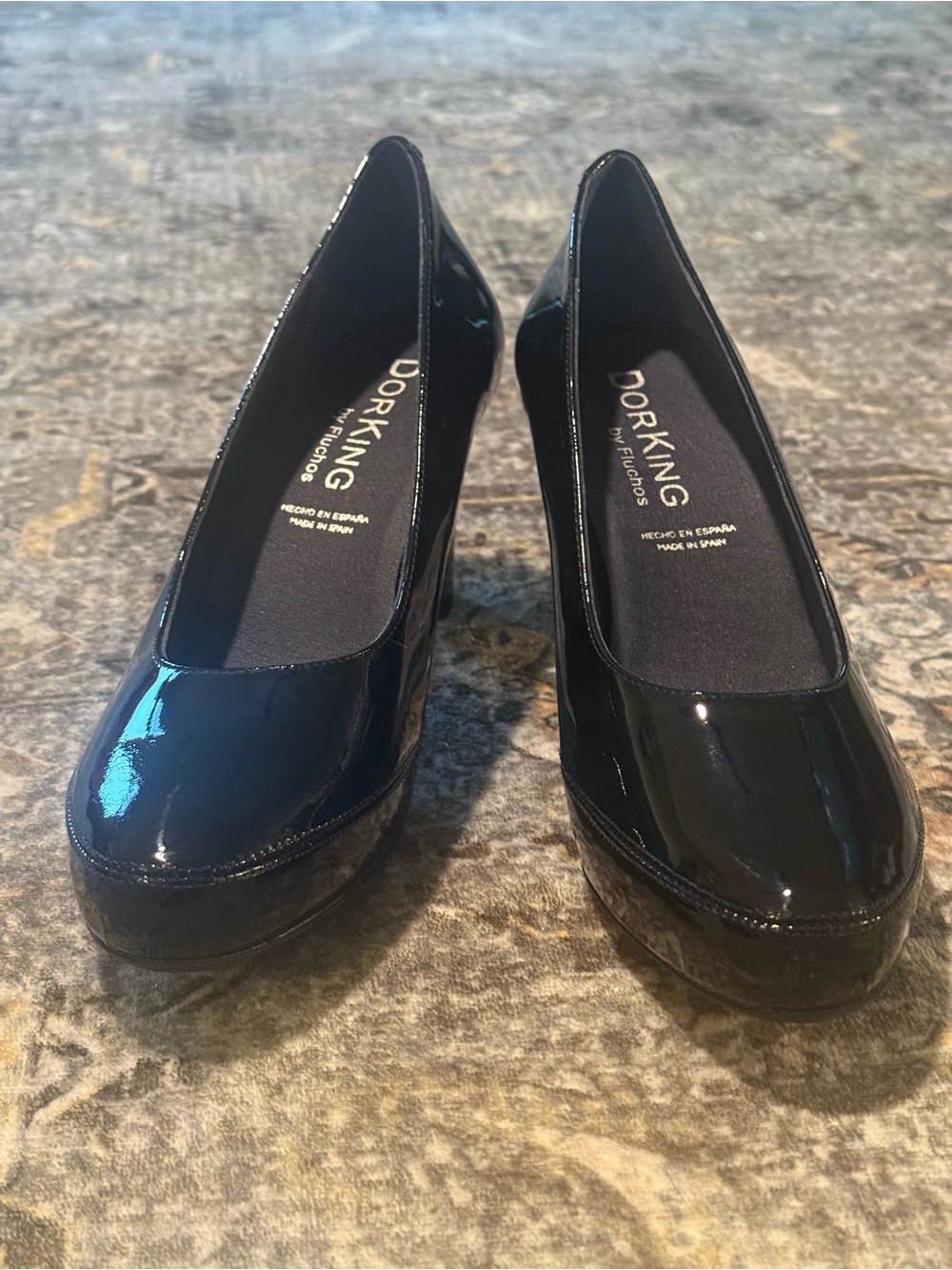 🖤 NEW Dorking Women’s Blesa Black Patent Classic 3” Pump - Size 39 - 8.5